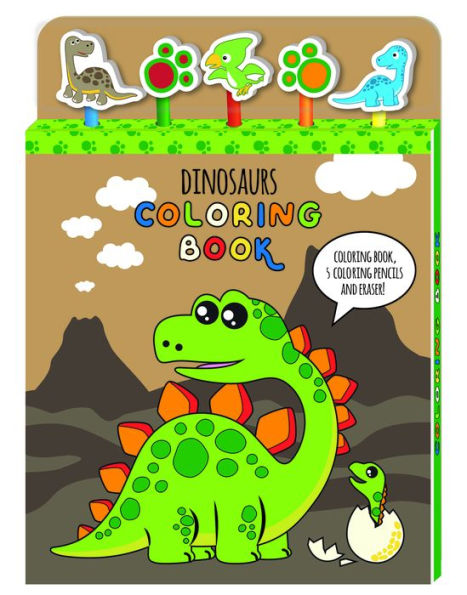 5 Pencil coloring set Dino