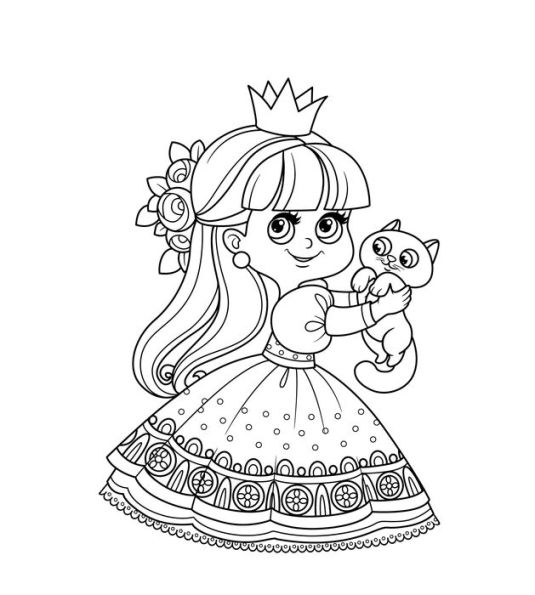 5 Pencil coloring set Princess