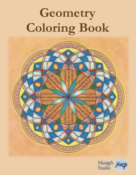 Geometry Coloring Book: Relaxing Coloring for Adults and Older Children with Colored Outlines and Appendix of Virtue Cards