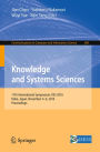 Knowledge and Systems Sciences: 17th International Symposium, KSS 2016, Kobe, Japan, November 4-6, 2016, Proceedings