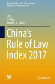 Title: China's Rule of Law Index 2017, Author: Lin Li