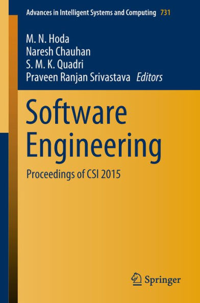 Software Engineering: Proceedings of CSI 2015