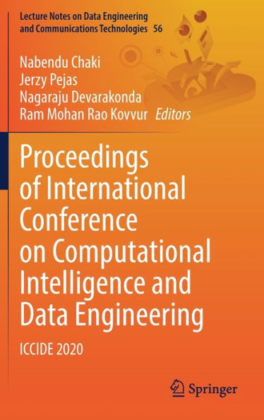 Proceedings of International Conference on Computational Intelligence and Data Engineering: ICCIDE 2020