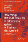 Proceedings of World Conference on Information Systems for Business Management: ISBM 2023, Volume 1
