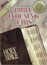 Bible Tab: Clear Tab with Silver Center Strip and Black Lettering