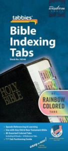 Bible Indexing Tabs Old and New Testament: Rainbow