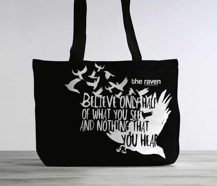The Raven Tote Bag (Tote Bag) by PublikumArt, Other Format Barnes
