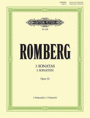 3 Sonatas For 2 Cellos Op. 43 By Bernhard Romberg, Paperback | Barnes ...