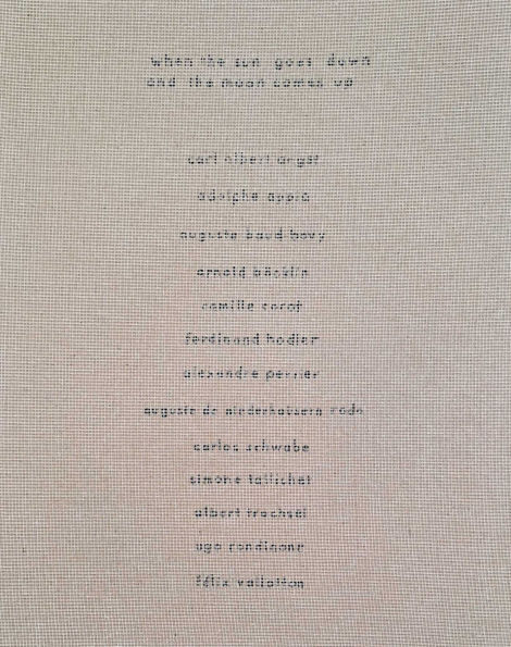 When the Sun Goes Down and the Moon Comes Up