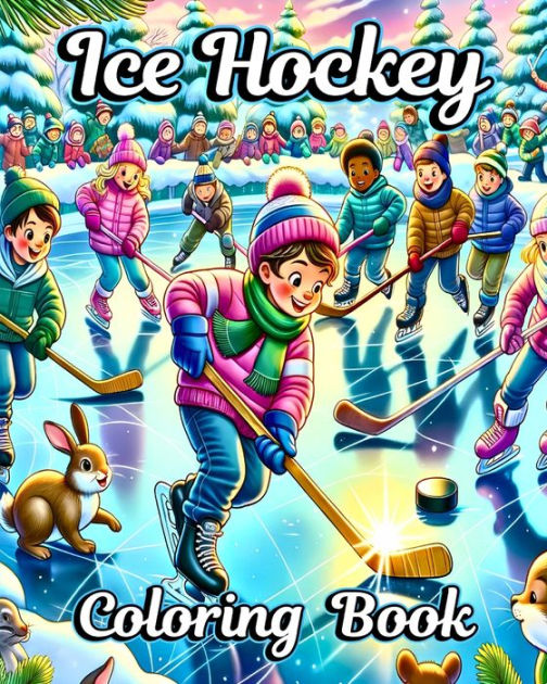 Ice Hockey Coloring Book: The Ultimate Hockey Themed Coloring Book