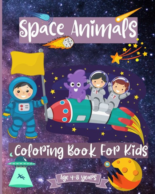 Space Coloring Book for Kids Ages 4-8: Coloring Book for Kids