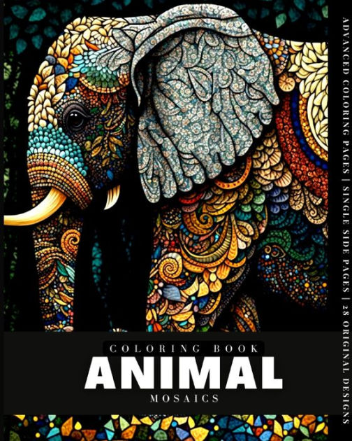 Animal Mosaic (Coloring Book) 28 Coloring Pages by Anton Fox