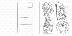 Alternative view 2 of Super Cuties: A Cozy Halloween Coloring Book: 30 Cute and Spooky Illustrations For All Ages