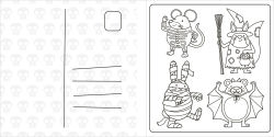 Alternative view 5 of Super Cuties: A Cozy Halloween Coloring Book: 30 Cute and Spooky Illustrations For All Ages