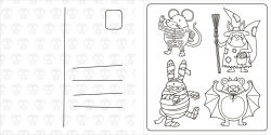Alternative view 9 of Super Cuties: A Cozy Halloween Coloring Book: 30 Cute and Spooky Illustrations For All Ages