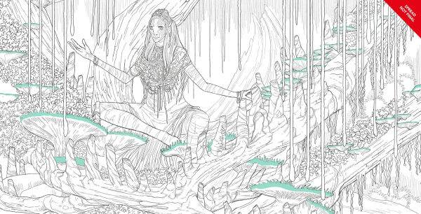 Avatar Bioluminescent Coloring Book