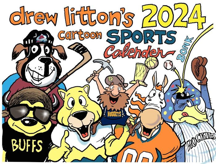 Drew Litton's 2024 Sports Cartoons Calendar by Drew Litton Barnes