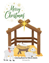 Title: Merry Christmas Coloring Book for Kids & Adults: 8.5 11 Gloss Cover, 20 Fun & Simple Coloring Pages, Author: Aster Bereket