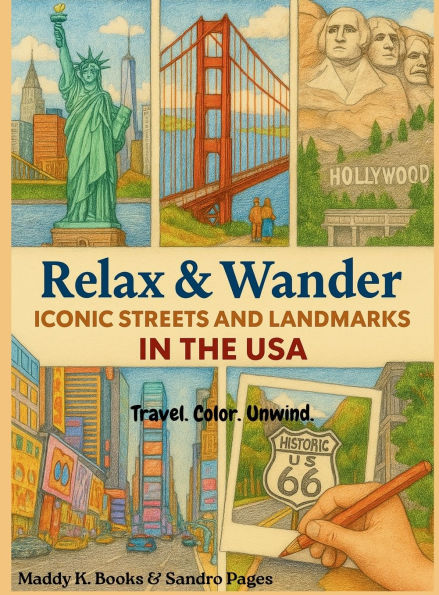 Relax and Wander: Color Iconic Streets & Landmarks in the USA