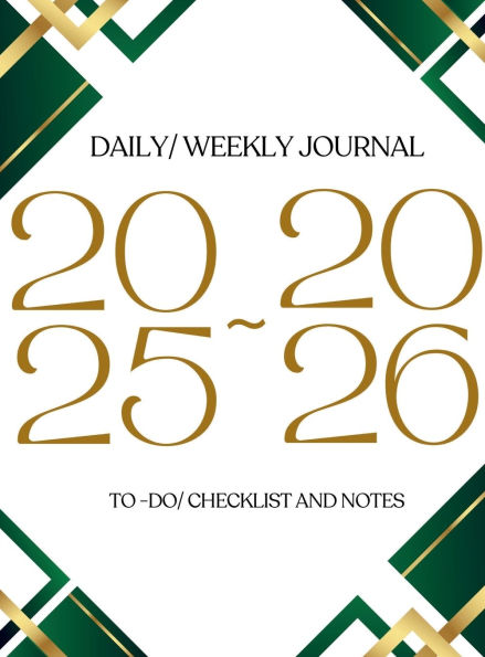2025-2026 Daily/Weekly Journal w/ To-do, Checklist and more