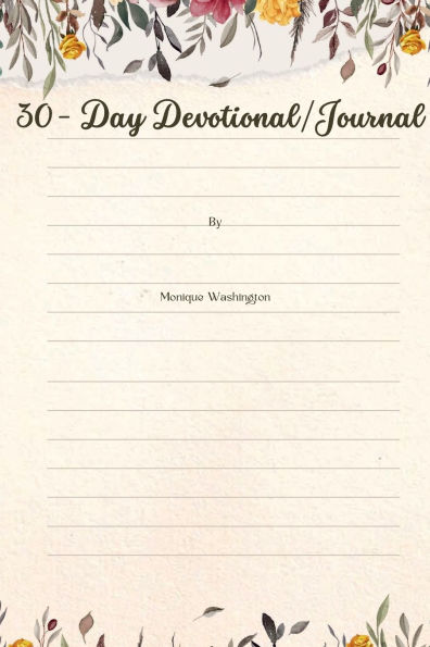 30-Day Devotional/Journal