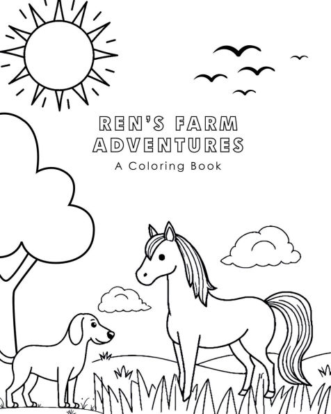 Ren's Farm Adventures: Coloring Book