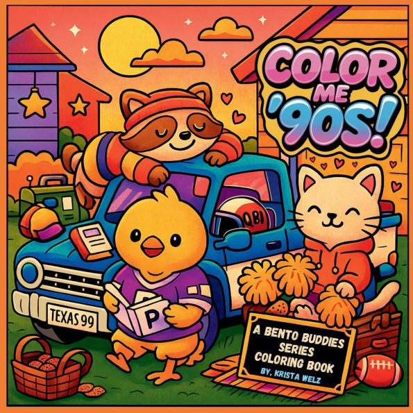 Color Me 90s / Nineties Coloring Book: a Bento Buddies Series: