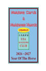 2026 Mahjong Cards & Mahjongg Hands -- year of the Horse: :: Book with scorecards to learn & win:paperback 5.5x8.5