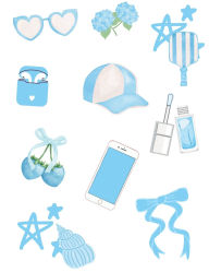 Title: Blue Preppy Notebook I Blue Composition Notebook For Girls & Teens I Wide Ruled I 8.5x11 I 100 Page Lined Notebook I, Author: Doodles And Saffron