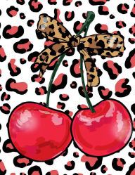 Title: Cherry Leopard Print Preppy Notebook I Cute Composition Notebook For GirlsI Wide Ruled I 8.5x11 I 100 Page Lined, Author: Doodles And Saffron