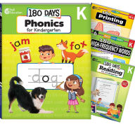 Title: 180 DaysT Phonics, High-Frequency Words, Reading 2nd Edition, and Printing: Kindergarten: 4-Book Set, Author: Multiple Authors