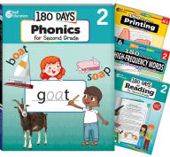 Title: 180 DaysT Phonics, High-Frequency Words, Reading 2nd Edition, and Printing: Grade 2: 4-Book Set, Author: Multiple Authors