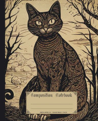 Title: Composition notebook. Gothic black cat: Vintage macabre aesthetic feline journal for school or college, Author: Mad Hatter Stationeries
