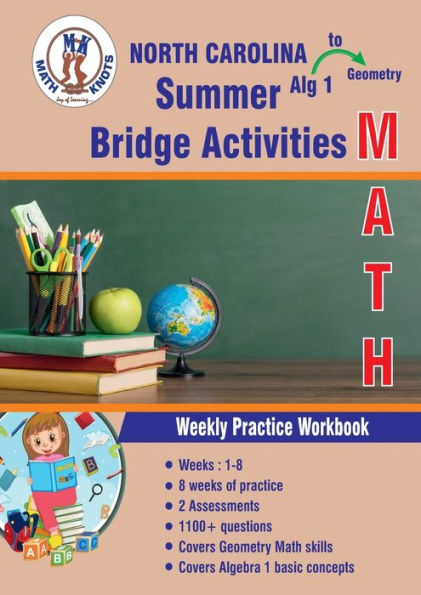 Algebra 1 to Geometry: NORTH CAROLINA Summer Math Bridge Activities: