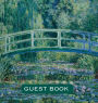 Claude Monet Water Lilies Bridge Art Guest Book - Hosting Sign-in Log for Birthdays, Retirement Parties, Vacation Homes