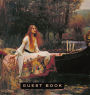 Lady of Shalott John William Waterhouse Art Guest Book Hardcover Hosting Sign-in Log for Parties, Vacation Home Rentals