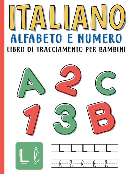 Italian tracing activity book