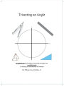Trisecting an Angle