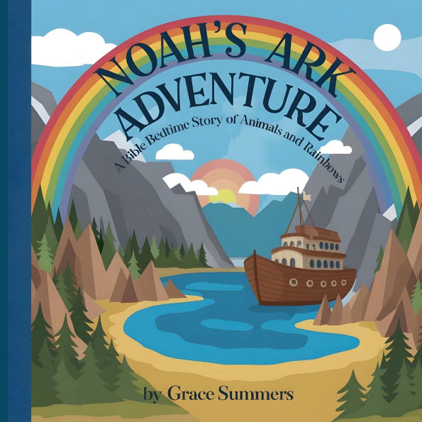 Noah's Ark Adventure: A Bible Bedtime Story of Animals and Rainbows