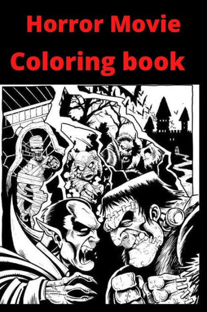 Horror Movie Coloring book by Hina Sarwar, Coloring Books, Paperback