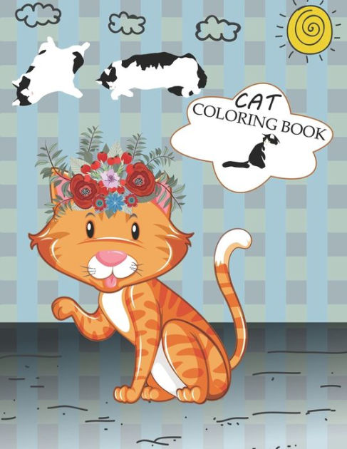 Cat Coloring Book: A Fun Coloring Gift Book for Cat Lovers by Halar