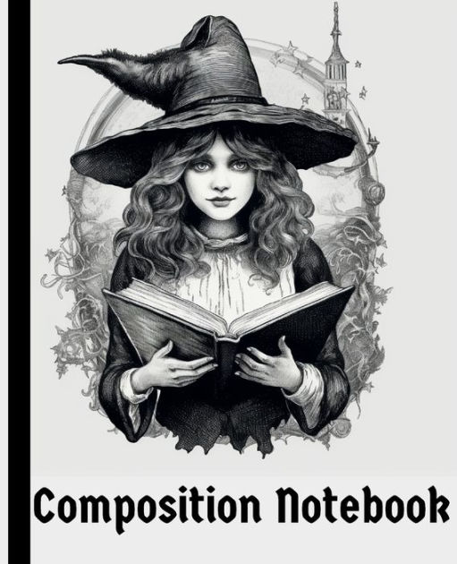 Vintage Composition Notebook A Magical Writing Journey 120 College