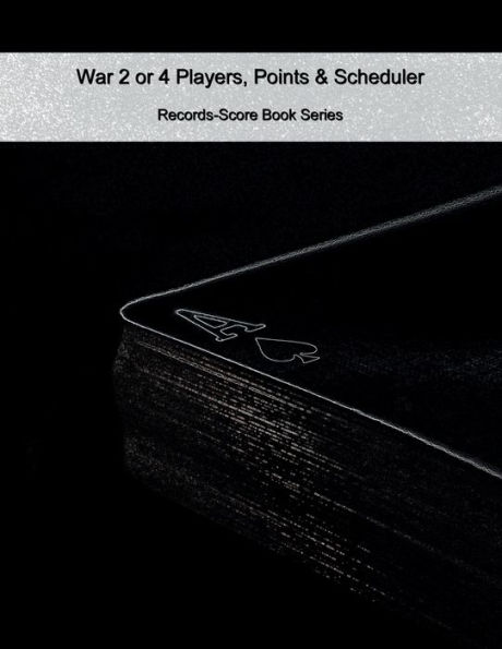 War 2 or 4 Players, Points & Scheduler - Records-Score Book Series