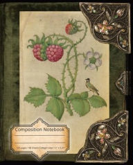 Title: Blackberry & Iris Composition Notebook: Composition Notebook: Vintage Illustration College Ruled 7.5