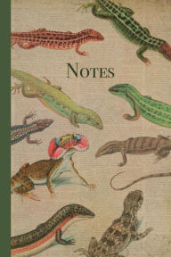 Title: Notes. Lizard: Lizard vintage style notebook. Reptiles illustrations cover. Gift for lizard lover., Author: Mad Hatter Stationeries