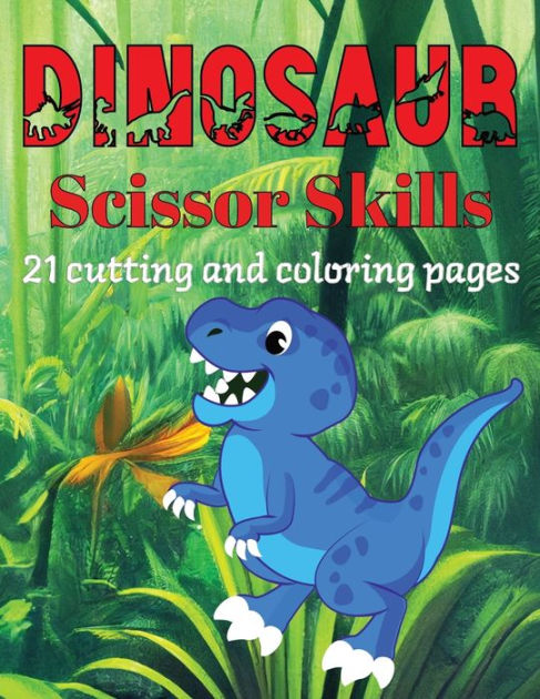 Scissors skill book for children Ages 3-5: Two books in one, one scissors  skills book, and one coloring book for kids (Paperback)