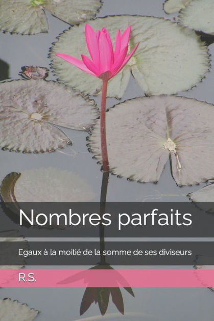 Nombres Parfaits Egaux La Moiti De La Somme De Ses Diviseurs By R S