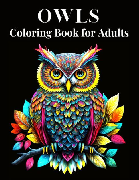 Owls Coloring Book For Adults Owls Adults Coloring Book With 50 Unique Designs By Jennife Color 