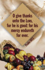 Thanksgiving Bulletin: Unto the Lord (Package of 100): Psalm 107:1 (KJV)