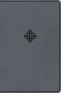 CSB Large Print Thinline Bible, Value Edition, Charcoal LeatherTouch